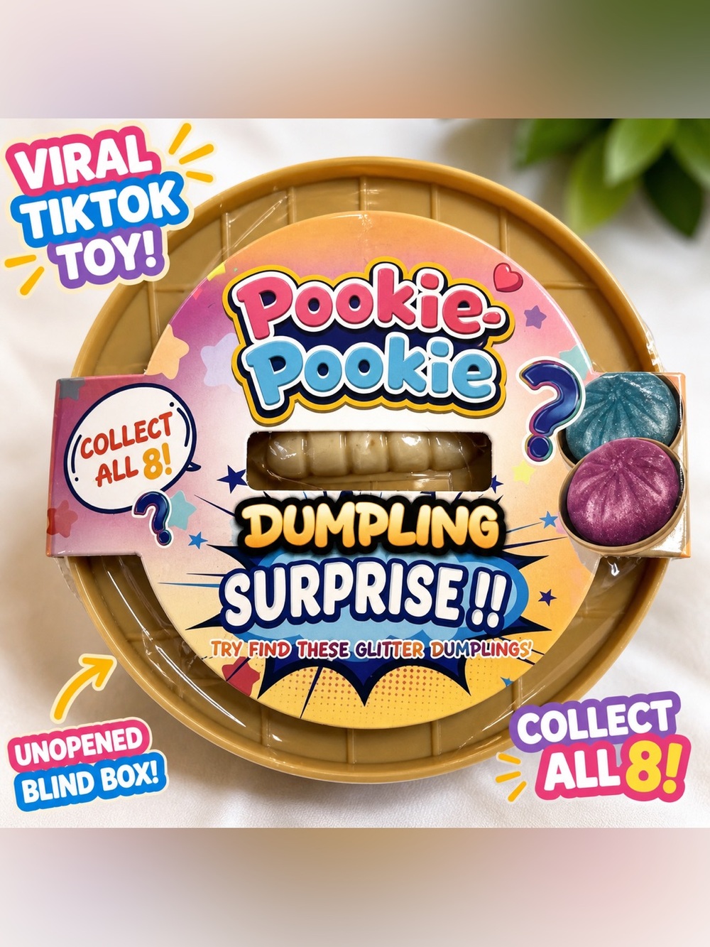 Pookie Pookie Dumpling Squishy Blind Box Unopened Viral TikTok Toy